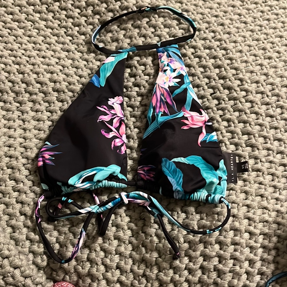 L.A. Hearts (Pac Sun).. black bathing suit too with purple flowers.